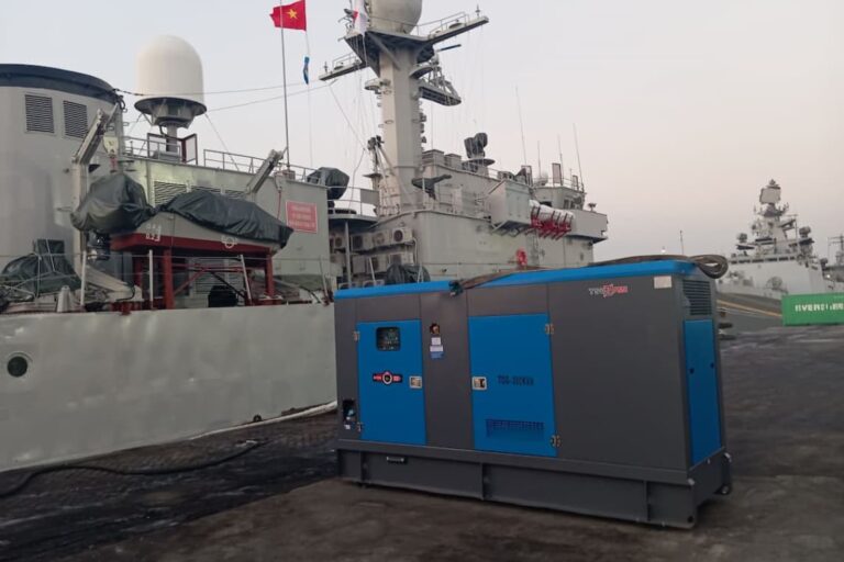 genset silent tsuzumi tdg 250 kva di kapal perang vietnam