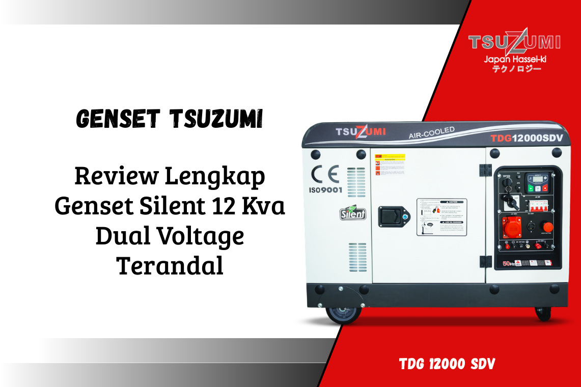 Genset 12 Kva Review Lengkap | Tsuzumi TDG 12000 SDV