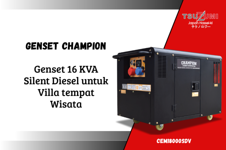 Genset 16 KVA Cocok untuk Villa | Tsuzumi Japan