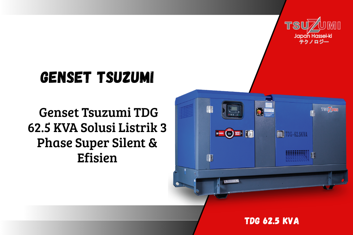 Genset 60 Kva Spesifikasi Tsuzumi TDG 62.5 Kva | Tsuzumi Japan