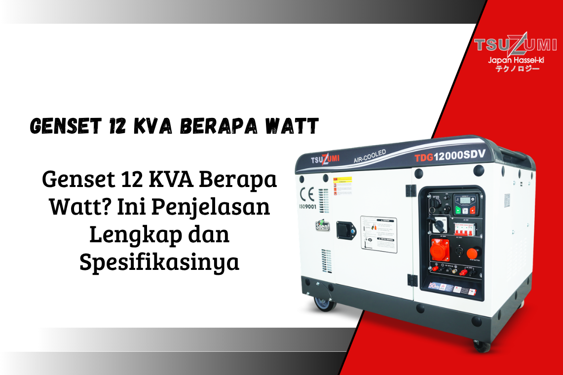 genset 12 kva berapa watt