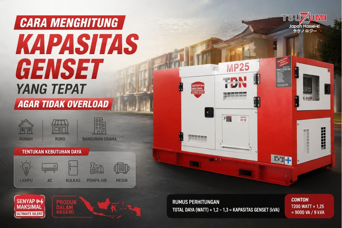 cara memiih genset yang tepat