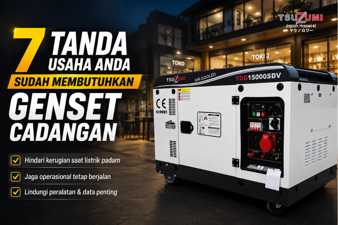genset cadangan untuk usaha