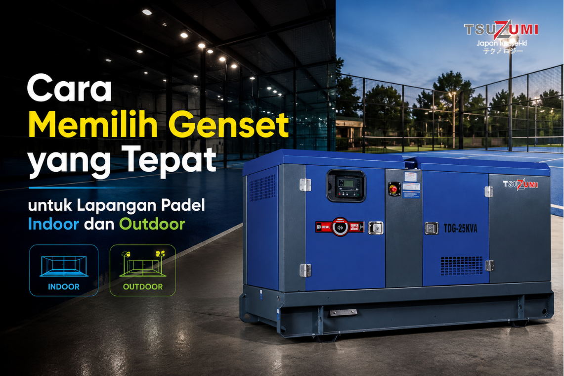 cara memilih genset untuk lapangan padel